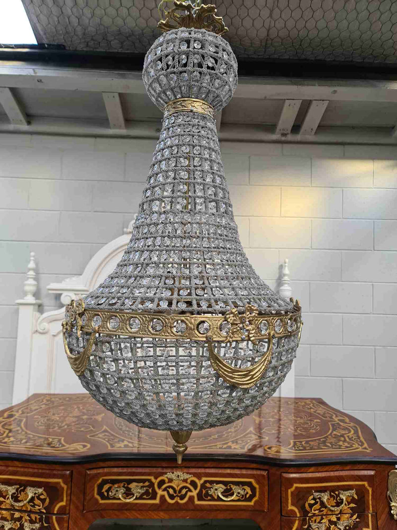 Long French Country Chandelier