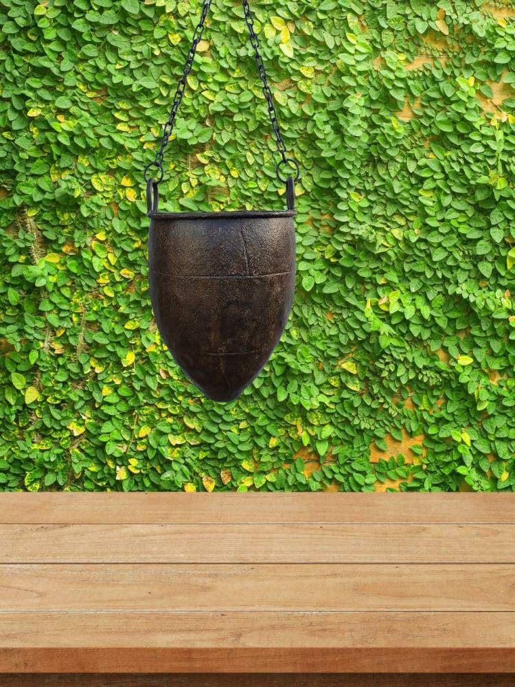 Vintage Indian Iron hanging pot