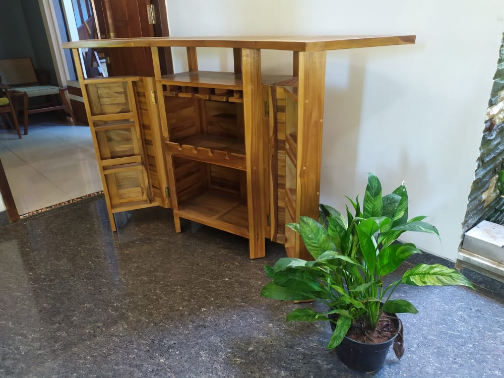 DESTA FOLDING TEAK BAR