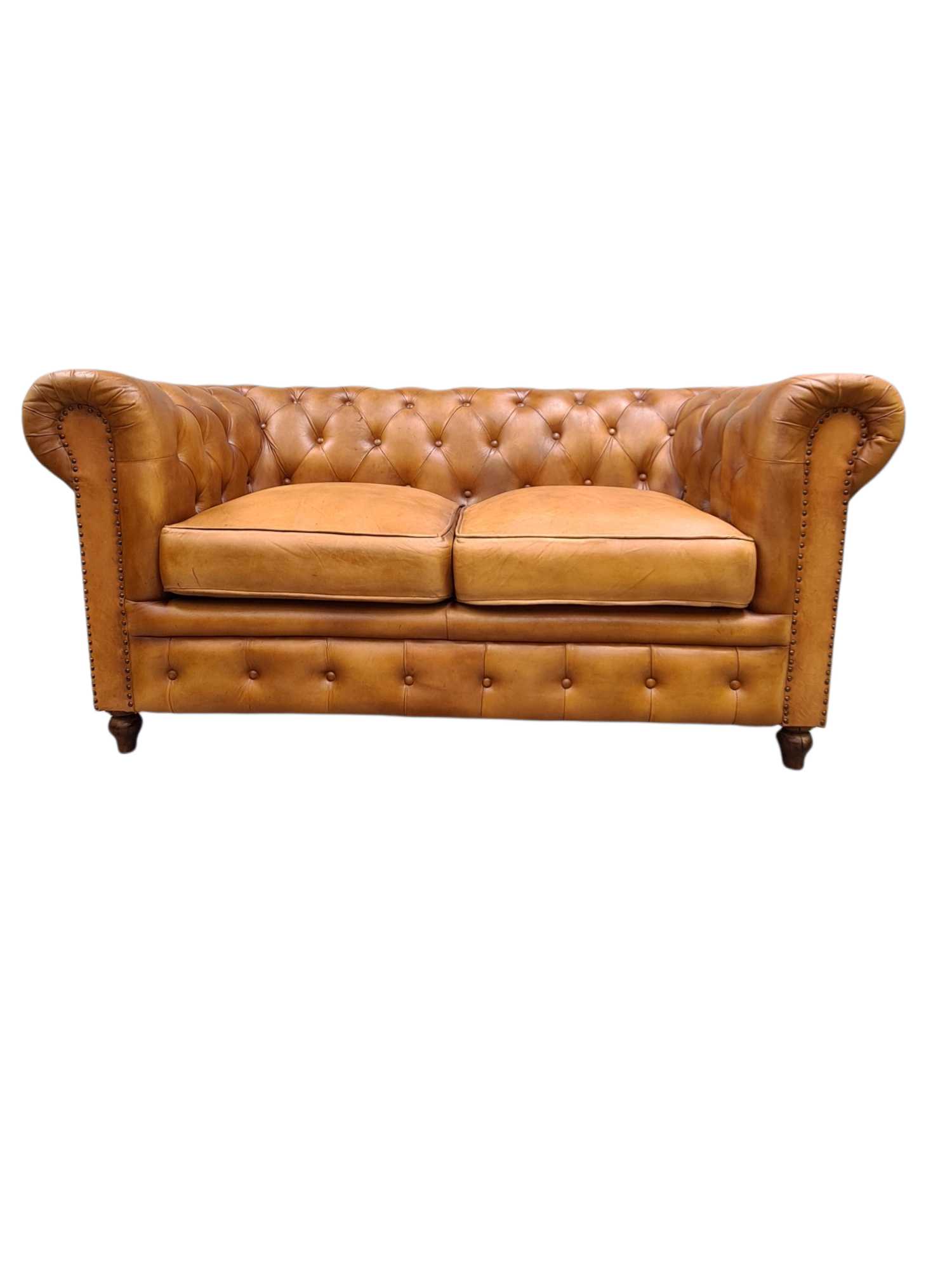 Glasgow Two seater Chesterfield Leather sofa