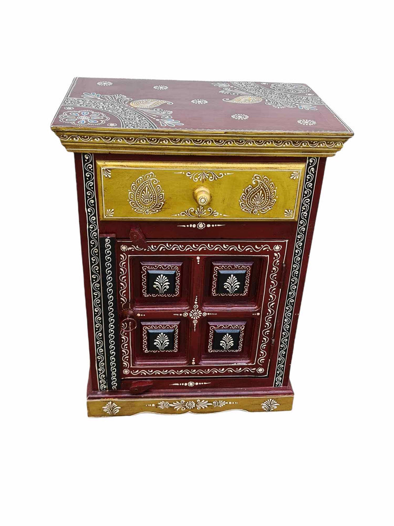 Indian Painted Nightstand