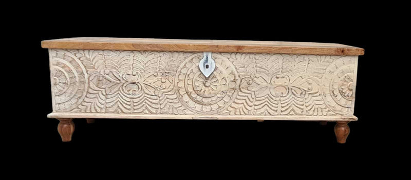 INDORE CARVED INDIAN TRUNK
