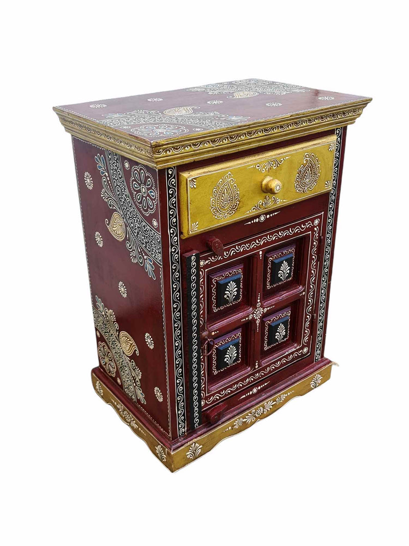 Indian Painted Nightstand