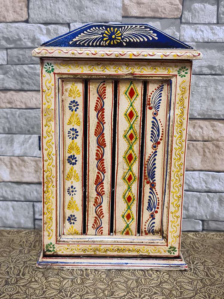 Indian Hand painted Key Cabinet