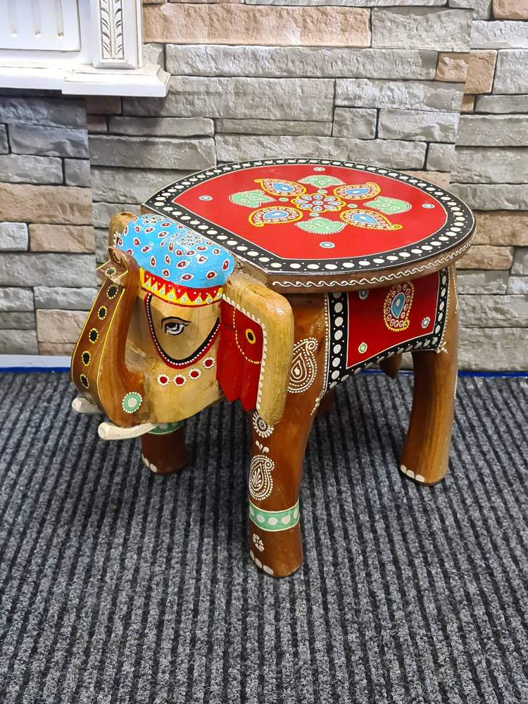 Wooden Indian Elephant Medium