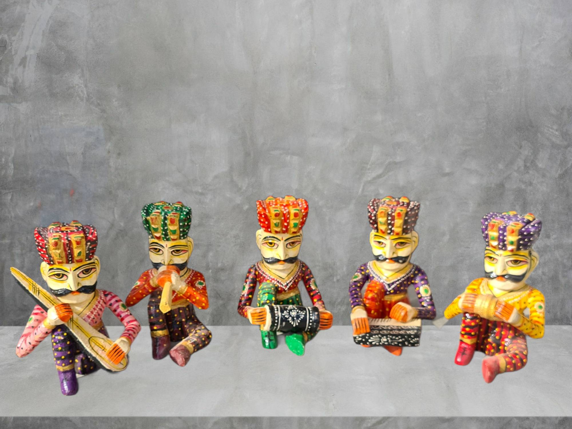 Set of 5 Indian Musicians