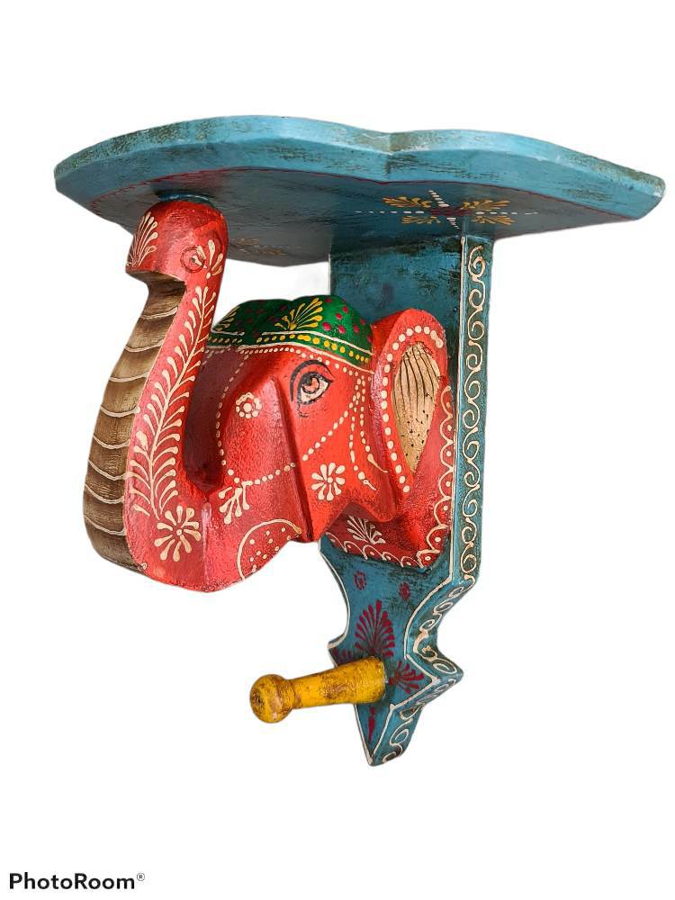 Indian Elephant wall shelf