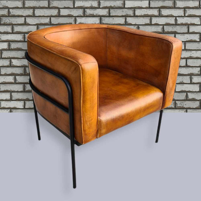 Frankfurt leather Tub Chair