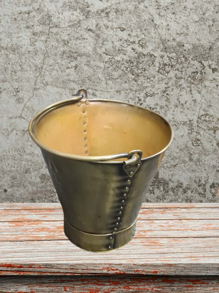 Copper & Brass Milking Bucket