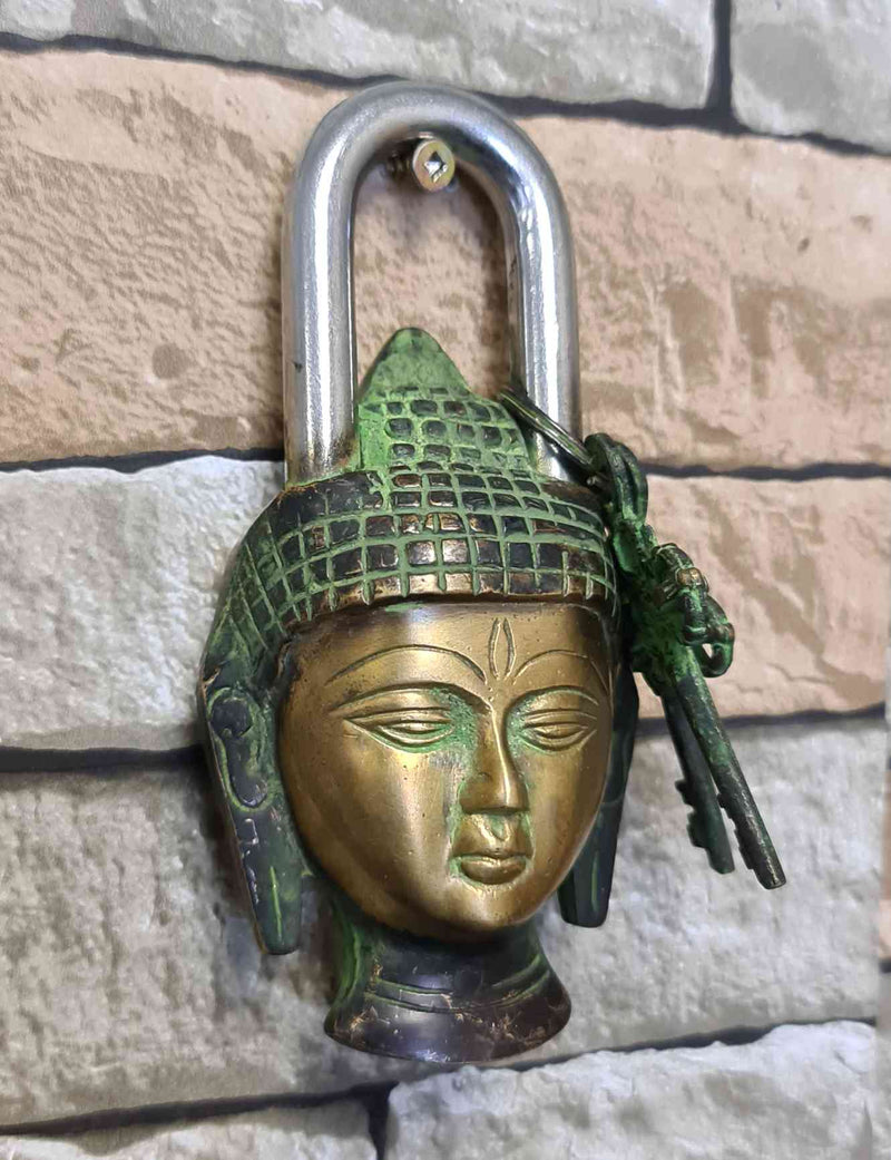 Antique Brass Budha Padlock