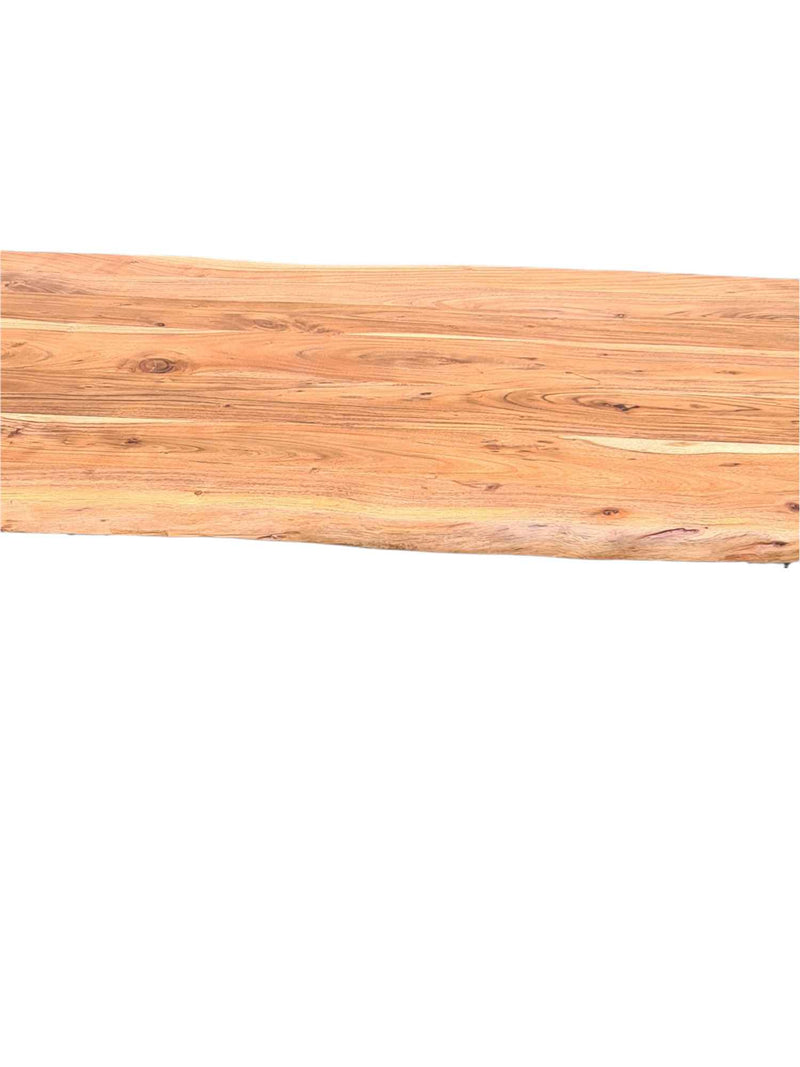 TEXAS LIVE EDGE INDUSTRIAL DINING TABLE