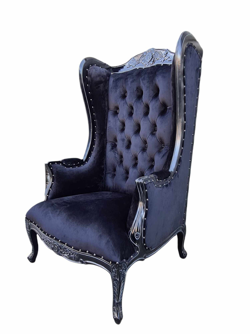 Neville French Wing Back Designer Arm Chair