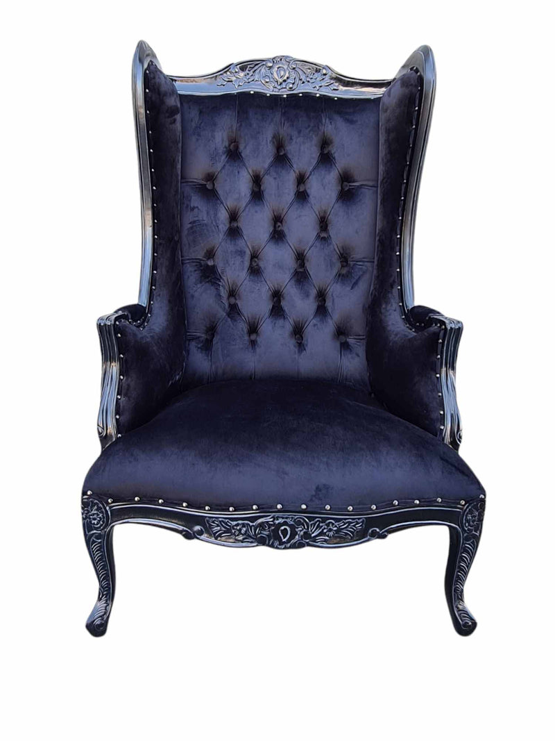 Neville French Wing Back Designer Arm Chair