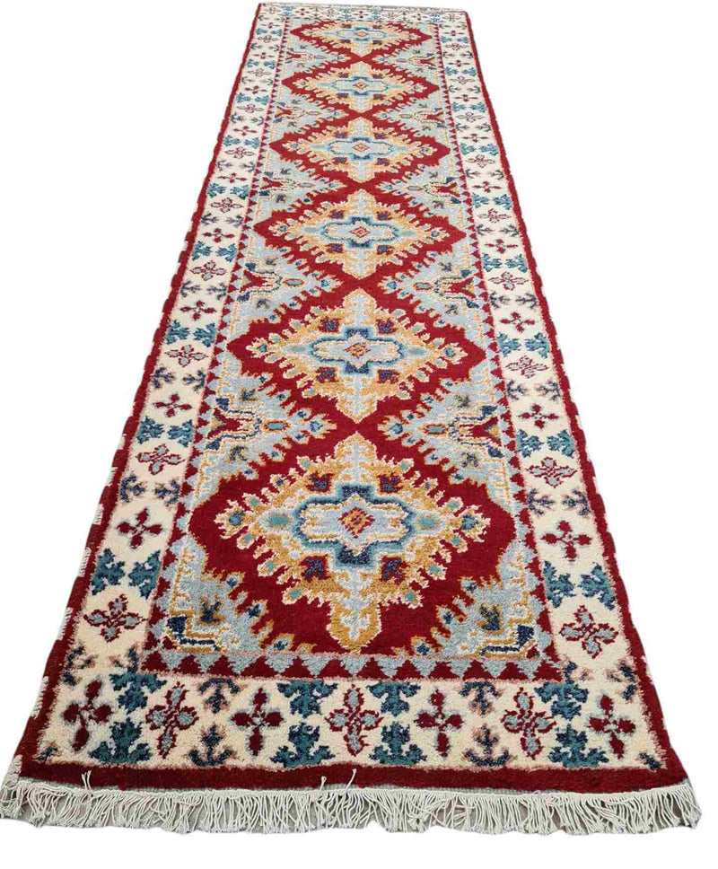 Hand Knotted Wool Hall Runner No 11